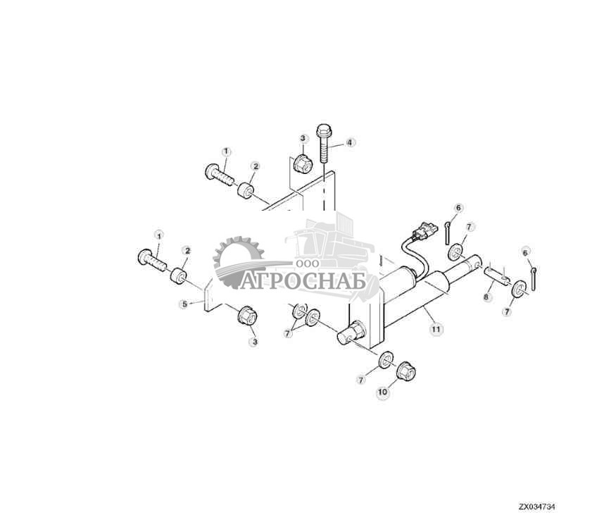 SPOUT FLAP ADJUSTING MOTOR 